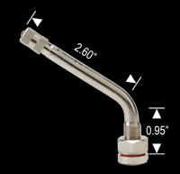 TR545D-60 DEGREE ANGLE METAL VALVE STEM FITS 0.382" HOLE NICKLE FINISH